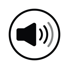 Set of audio Speaker volume Icon collection. Sound Level symbol. Vector Illustration.