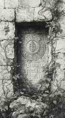 Obraz premium Seal of Solomon Historic Wall Judaism, Islam Religion Spiritual Symbol