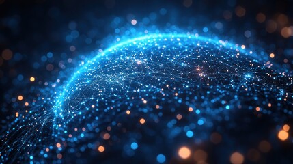 Obraz premium Digital Globe Network