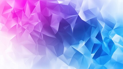 Obraz premium Vivid abstract image with a gradient of pink to blue geometric shapes.