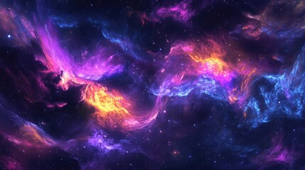 Obraz premium Bold galactic textures with vibrant, swirling colors and intense cosmic light effects, perfect for a striking visual impact.