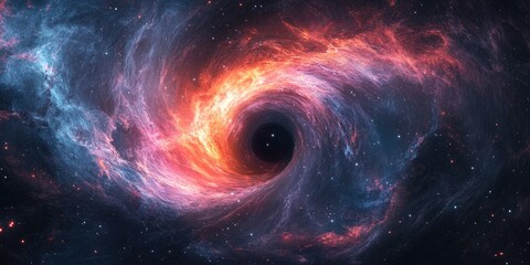A Black Hole in a Starry Nebula
