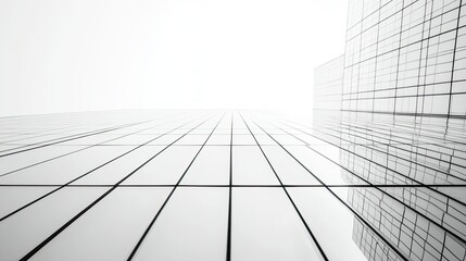 Crisp straight lines forming a grid on a white background, representing order and clarity.