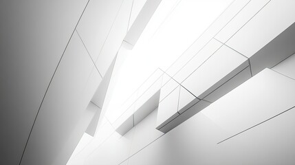 Fototapeta premium Dynamic straight lines intersecting on a white background, symbolizing precision and minimalism.