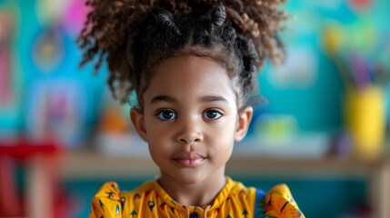 Child Creating Artwork With Crayons