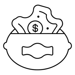 Money icon vector 