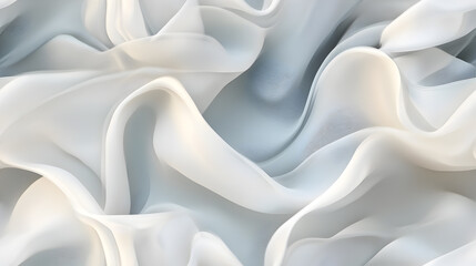 Fototapeta premium Abstract white and blue wavy background.