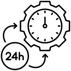 24 Hours Icon