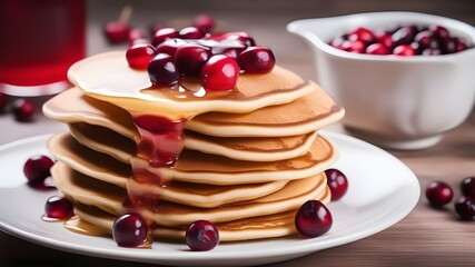 pancakes with cranberry