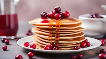 pancakes with cranberry