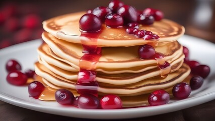 pancakes with cranberry