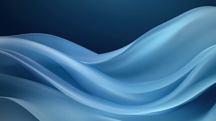 Fototapeta premium A blue wave with a white background