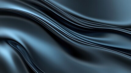 Fototapeta premium A blue fabric with a wave pattern