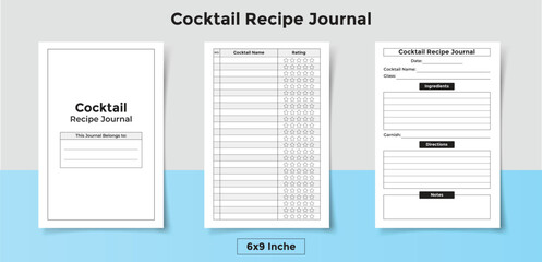 Cocktail Recipe Journal