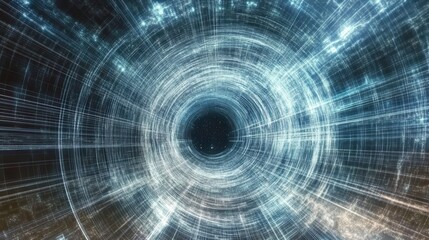 Fototapeta premium A Visual Feast of Future Technology and Dynamic Light and Shadow