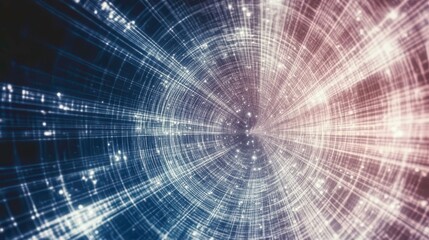 Fototapeta premium A Visual Feast of Future Technology and Dynamic Light and Shadow