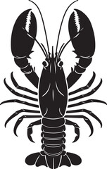 Lobster Silhouette Vector Art
