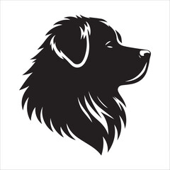 illustration of a dog  head