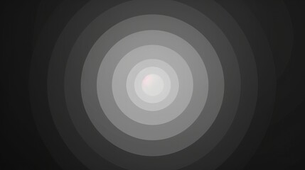 Fototapeta premium Monochromatic composition with concentric circles fading from dark to light, creating a hypnotic and minimalist atmosphere.