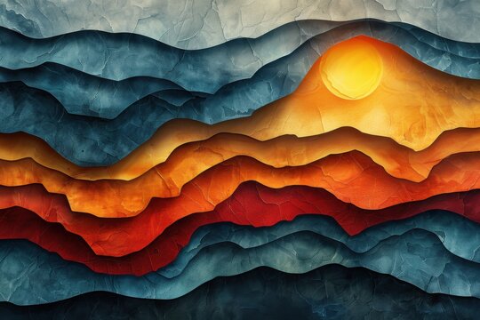 abstract background in colors and patterns for National Public Lands Day - Powered by Adobe
