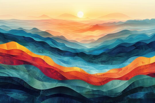 abstract background in colors and patterns for National Public Lands Day