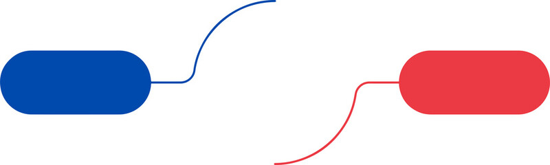 blue and red flash drive Vector Structure Infographic with  Steps or Options