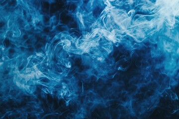 Obraz premium A close-up shot of smoke particles suspended in the air