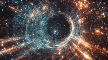 A Visual Feast of Future Technology and Dynamic Light and Shadow