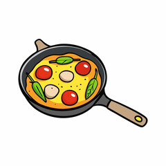 Italian Frittata with Asparagus & Cherry Tomatoes