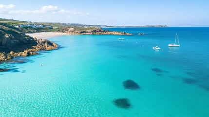 Turquoise waters, St. Ives