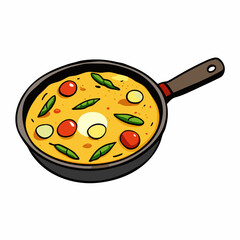Italian Frittata with Asparagus & Cherry Tomatoes