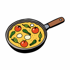 Italian Frittata with Asparagus & Cherry Tomatoes
