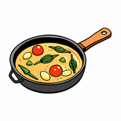 Italian Frittata with Asparagus & Cherry Tomatoes