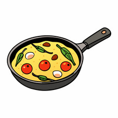 Italian Frittata with Asparagus & Cherry Tomatoes