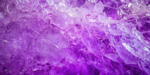 Fototapeta premium Vibrant Amethyst Crystal Close-Up with Radiant Purple Hues