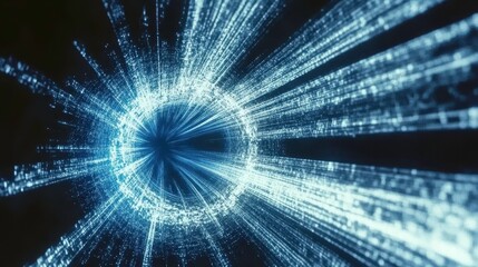 Fototapeta premium A Visual Feast of Future Technology and Dynamic Light and Shadow