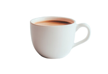 Obraz premium White cup coffee leaf or heart design.