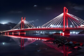 Obraz premium bridge at night