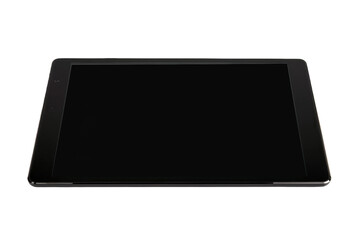Modern Tablet with Clear Blank Screen Isolated on Transparent Background