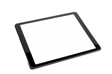 Elegant Tablet with Unused Screen Area Isolated on Transparent Background