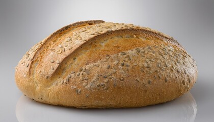 whole grain organic  bread fresh loaf with seeds