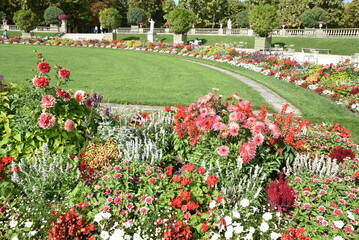 En été au jardin du Luxembourg à Paris. France