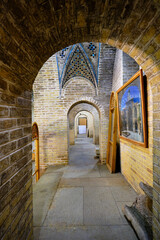 Naklejka premium Yazd, Iran, Jameh Mosque of Yazd, details of Jameh mosque yazd.