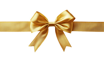 Golden ribbon bow.