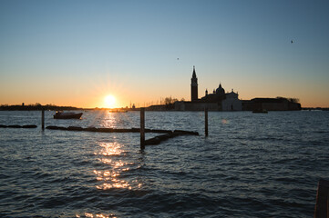 Fototapeta premium San Giorgio Maggiore and sunrise