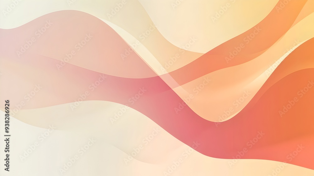 Poster elegant and modern minimalist abstract background with soft gradient color transitions and simple ge