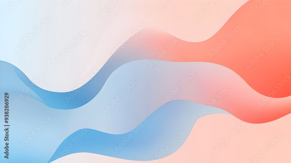 Poster minimalistic abstract background featuring soft gradients and simple geometric shapes designed for m
