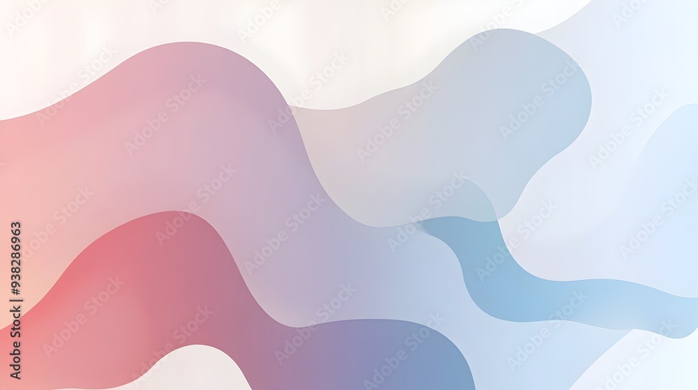 Poster elegant minimalistic abstract background with soft gradients and simple geometric shapes ideal for p