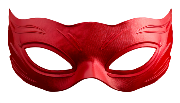 Cut-out superhero mask in PNG format