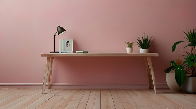 An HD wallpaper showcasing a soft, pastel pink background with a slight gradient, designed to promote a calm and stress-free working environment.